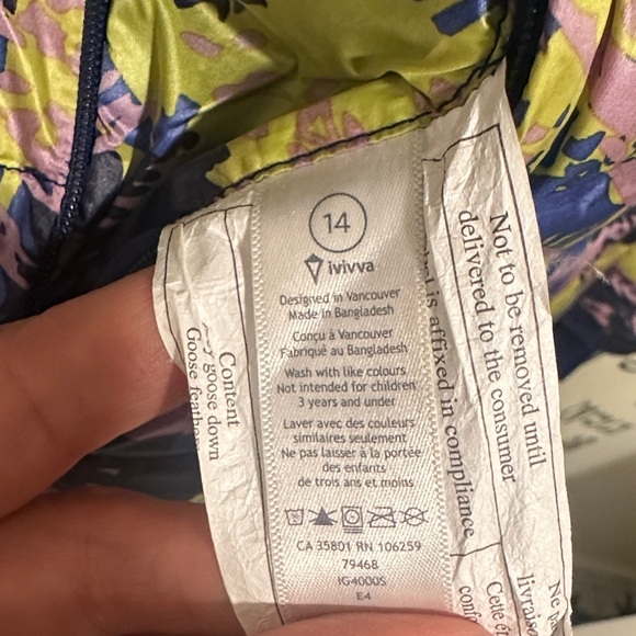 Ivivva Colorful Patterned Puffer Jacket - Picture 6 of 12